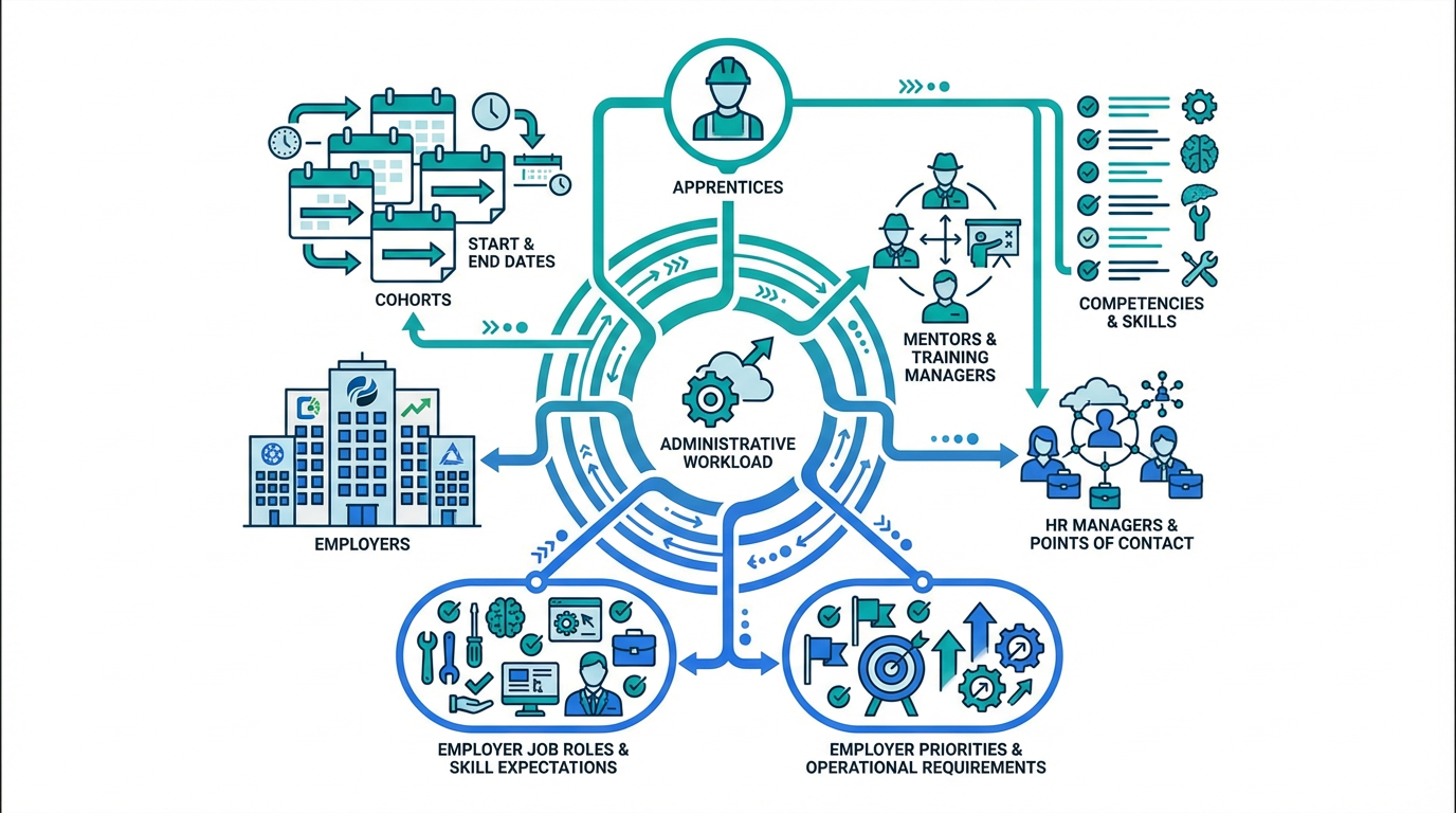 Administrative workload diagram